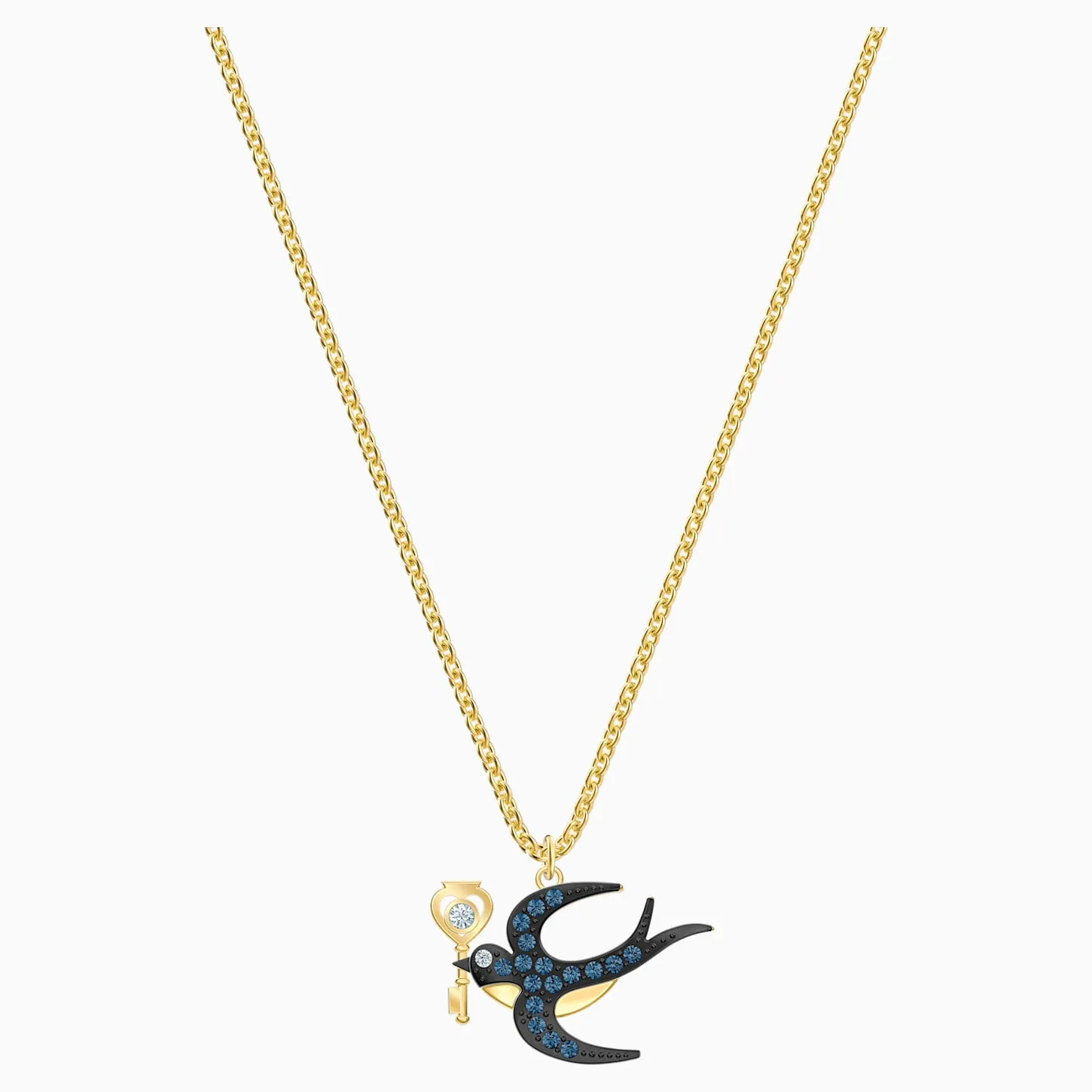 Swarovski TAROT MAGIC NECKLACE, Blue, Gold Tone Plated -5490922