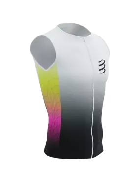 Tri Postural Aero Tank Top M WHITE/SAFETY YELLOW/NEON PINK