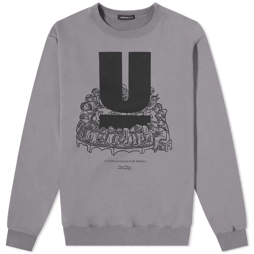 Undercover Undercoverism For Rebels Crew SweatBlue Grey