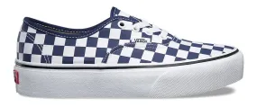 Vans Authentic Platform 2.0 (Checker)  Medieval Blue/True White