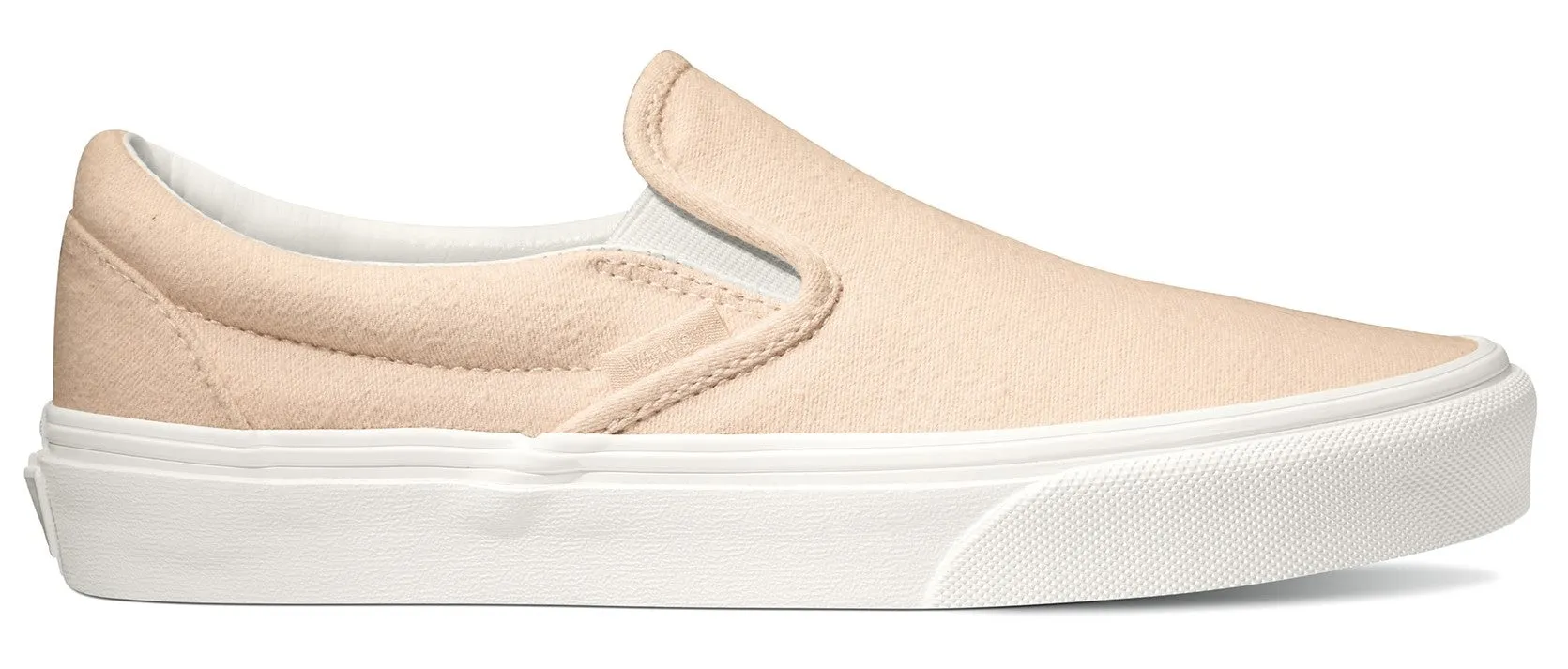 Vans Classic Slip-On (Brushed Twill) Vanilla Cream/Snow White