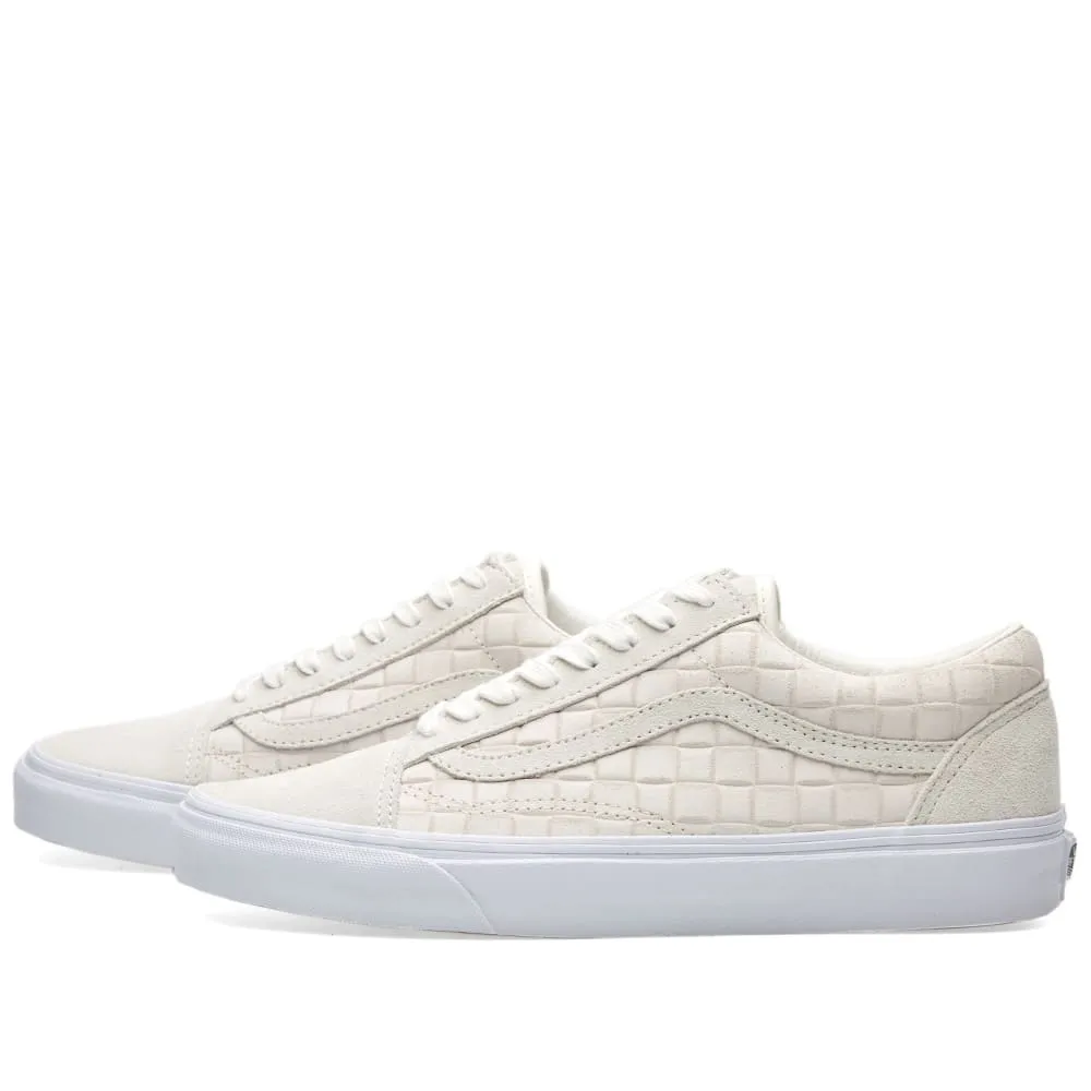 Vans Old SkoolWhite Suede Checkerboard