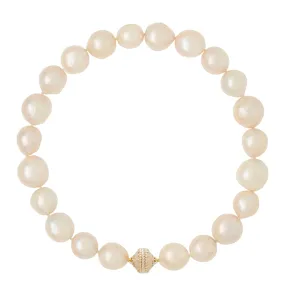 White Baroque Pearl 16-19mm Necklace