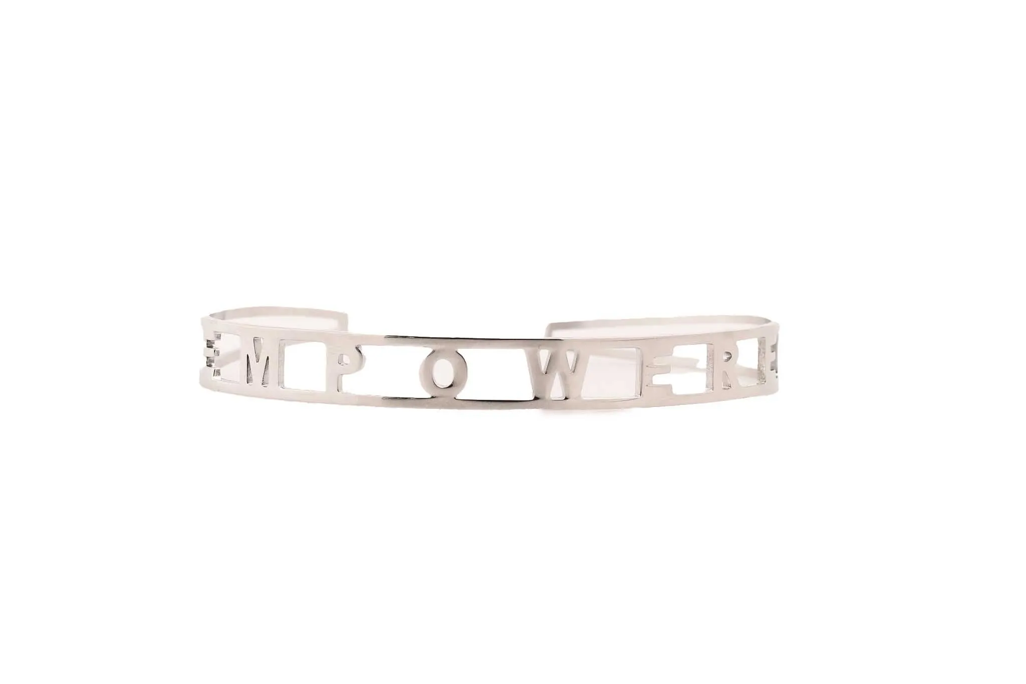 White Gold Empowered Cuff