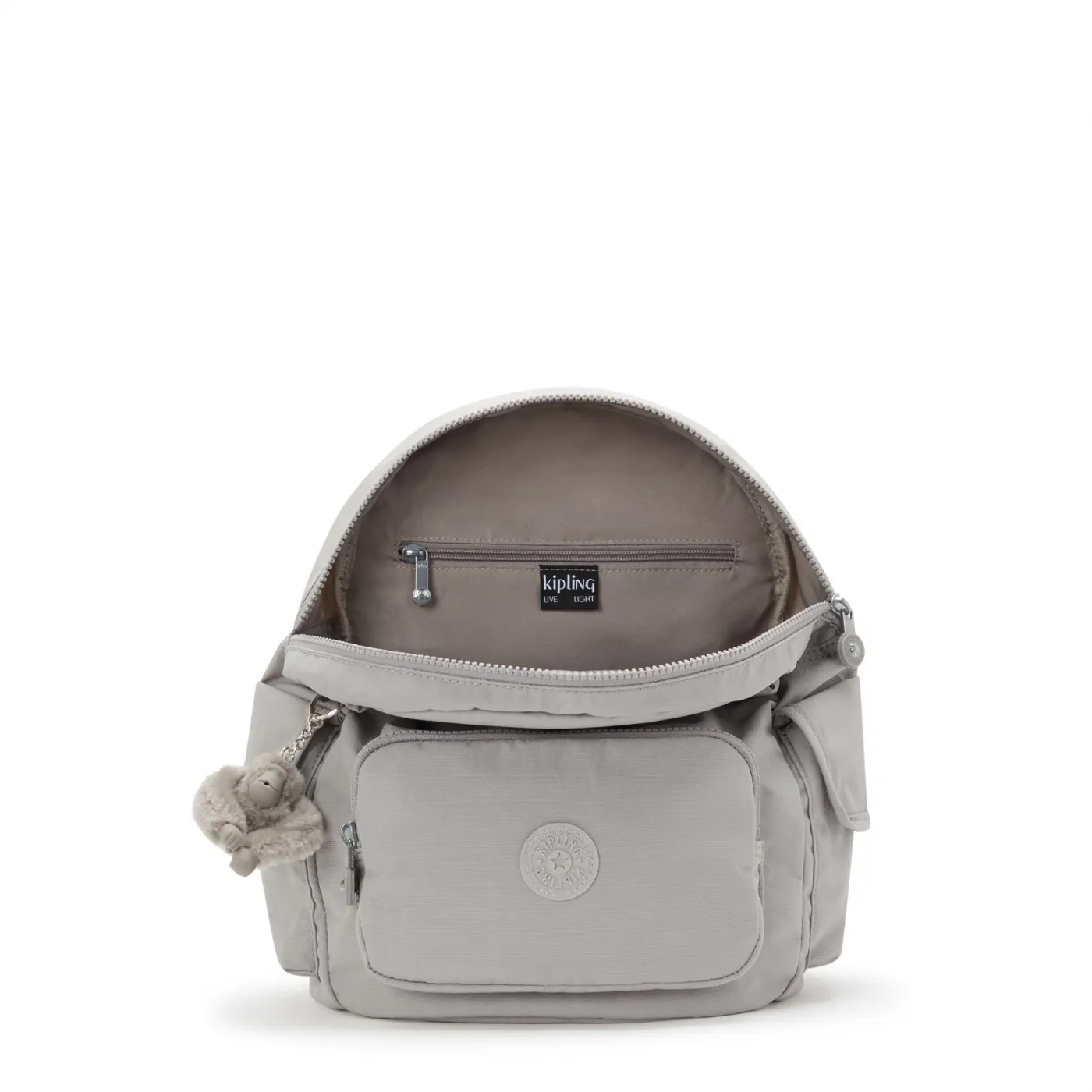 ZAINO KIPLING DONNA CITY PACK S GREY GRIS KPK1563589L1